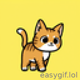 AI-generated animated GIF: A cute cat is walking