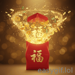 AI-generated animated GIF: 福 andgbao opening up