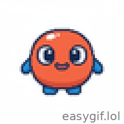 AI-generated animated GIF: Biibies shaking omwithout background 32x32 pixels