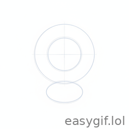 AI-generated animated GIF: drawing of cute animal step by step