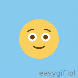 AI-generated animated GIF: emoji burst into  laughter and says LOL