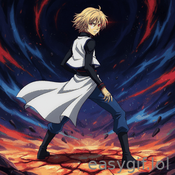 AI-generated animated GIF: fazer um gif do Kurapika de Hunter x Hunter