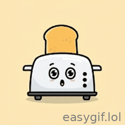 AI-generated animated GIF: funny food animation