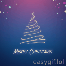 AI-generated animated GIF: merry christmas bright colors