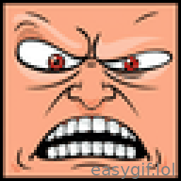 AI-generated animated GIF: rage guy meme