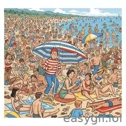 AI-generated animated GIF: wally hiding zoom on face